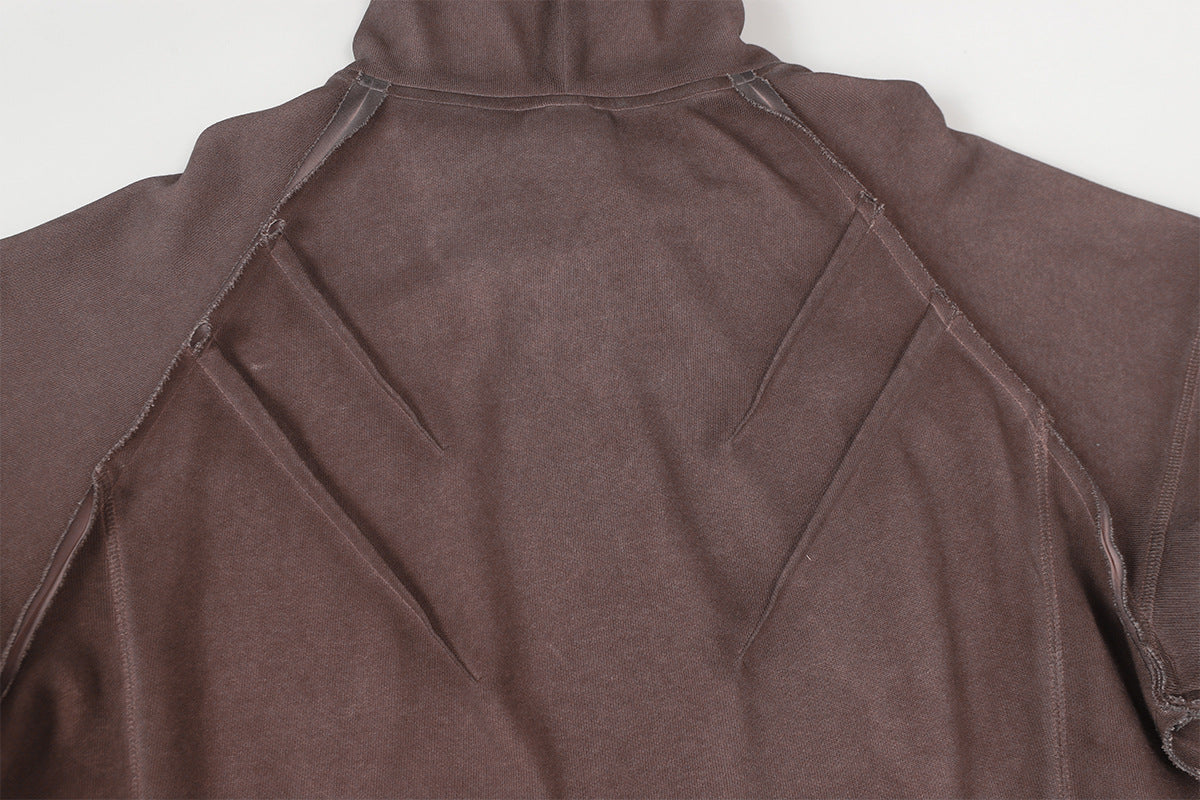 Heavyweight Washed Deconstructed Pullover Hoodie WN23059