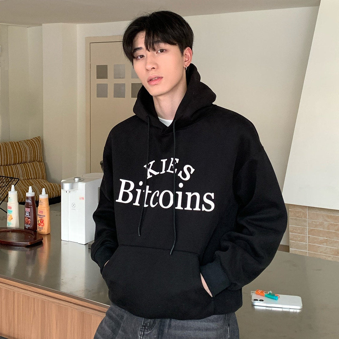 Graphic Letter Print Hoodie WN24943