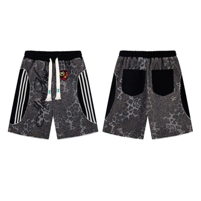 Leopard Embroidery Polo Shirt & Short Pants Setup WN27909