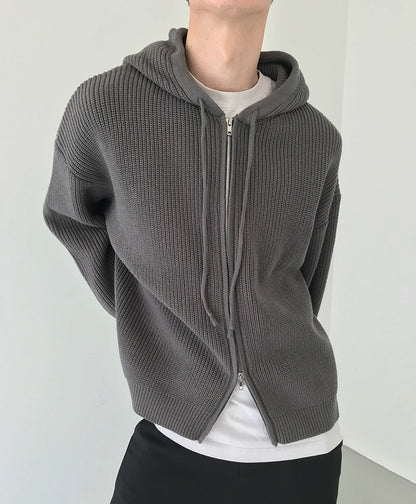 Zipper Knit Hoodie WN21511