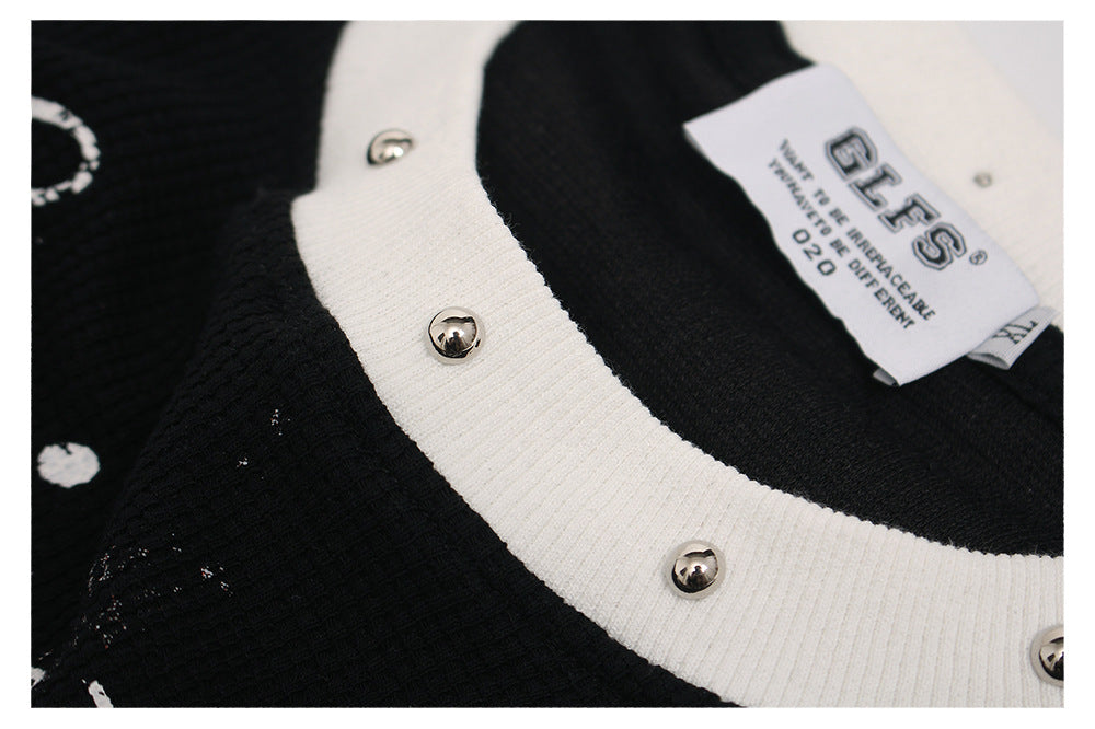 Waffle Studs Cross Graphic Short Sleeve T-Shirt WN26446