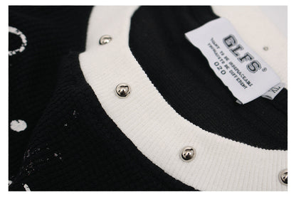 Waffle Studs Cross Graphic Short Sleeve T-Shirt WN26446