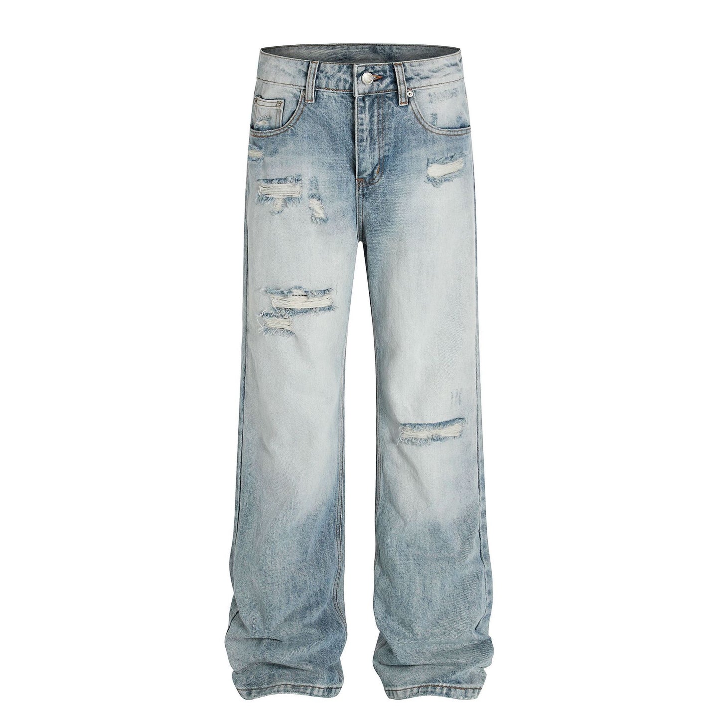 Washed Damage Flare Denim Jeans WN26068
