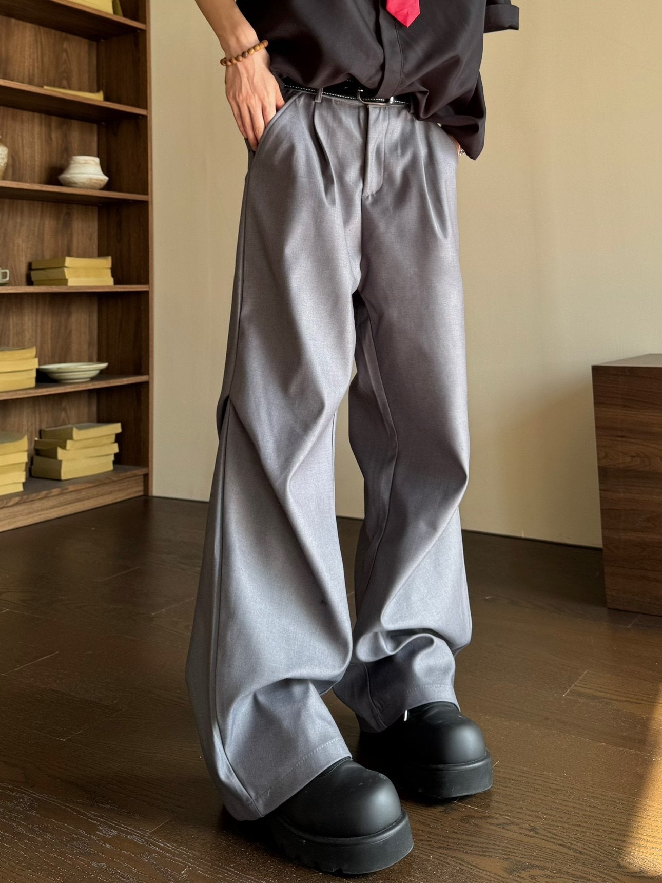 Deconstructed Wide Leg Trousers WN23187