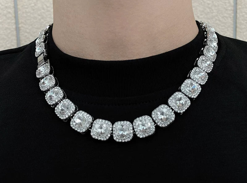 WN25047 Yang Yifan, trendy brand necklace, versatile personality, men's necklace, pendant, hip-hop, street fashion, metal pendants, accessories, women WN25047