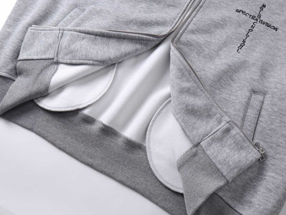 Devil Ear Washed Zipper Hoodie WN12684