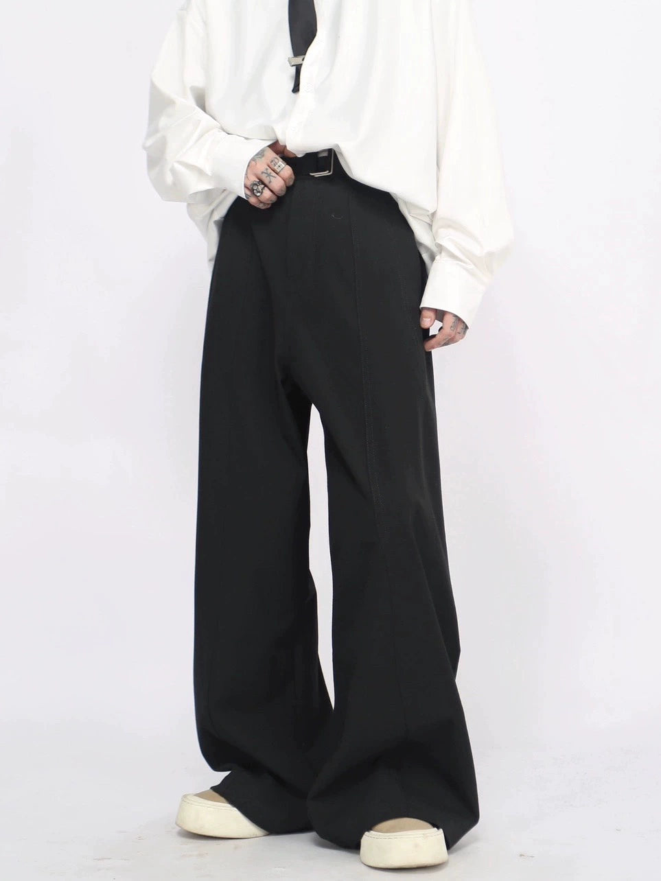 Wide-Leg Straight Trousers WN8399