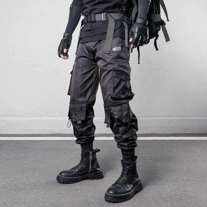 Functional Multi-Pocket Tactical Cuffed Cargo Pants WN22500