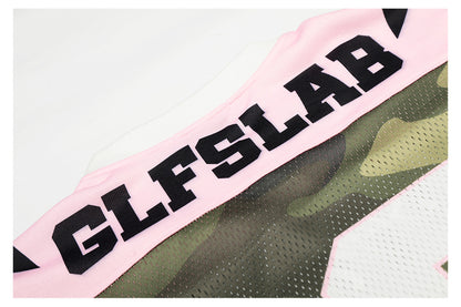 Sporty Pink Camo Star V-Neck Short Sleeve T-Shirt WN26507
