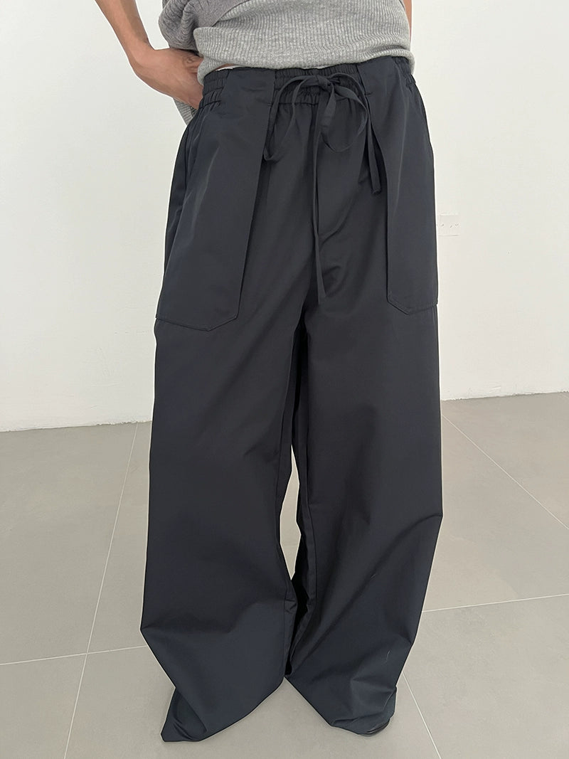 Drawstring Pocket Design Pants WN21542
