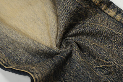 Washed Fade Wide Leg Denim Jeans WN25414