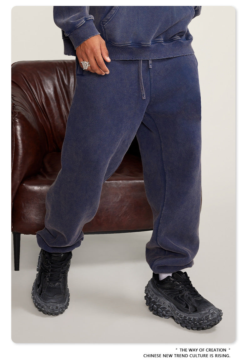 Wide-leg Washed Sweatpants WN6459