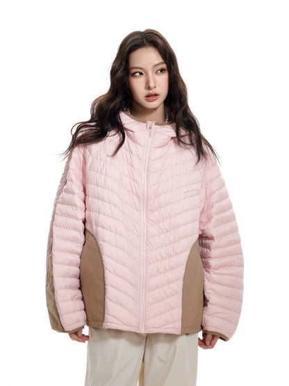 Hooded White Duck Down Jacket WN9765