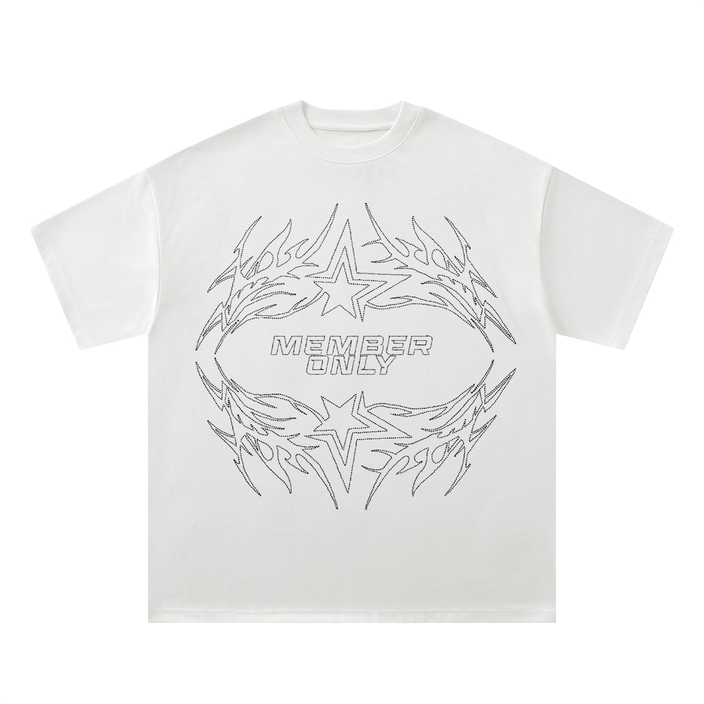 Letter Print Oversize Short Sleeve T-Shirt WN15063