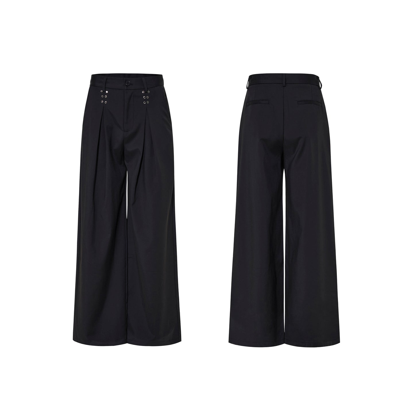 Oversize Waist-Cinched Tailored Jacket & Trousers Setup WN23272