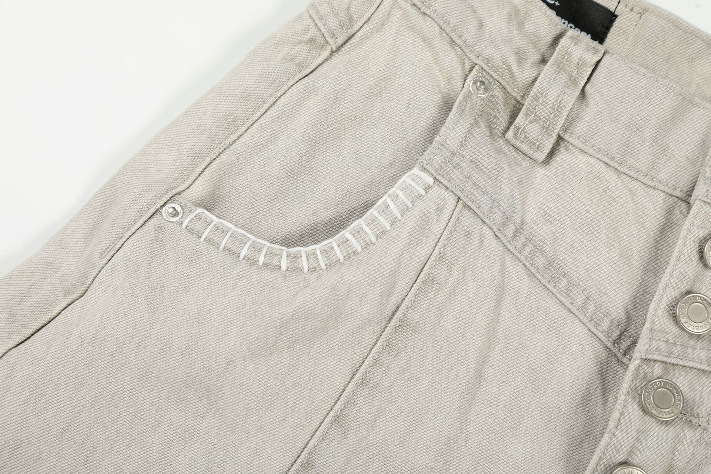 Panel Curved Wide Leg Cargo Pants WN25900