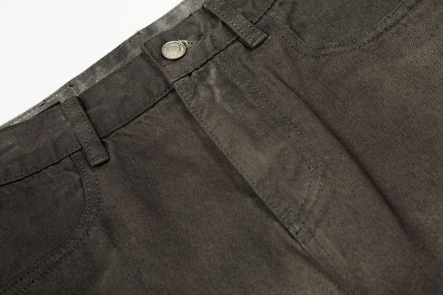 Dirty Washed Curved Denim Jeans WN25997