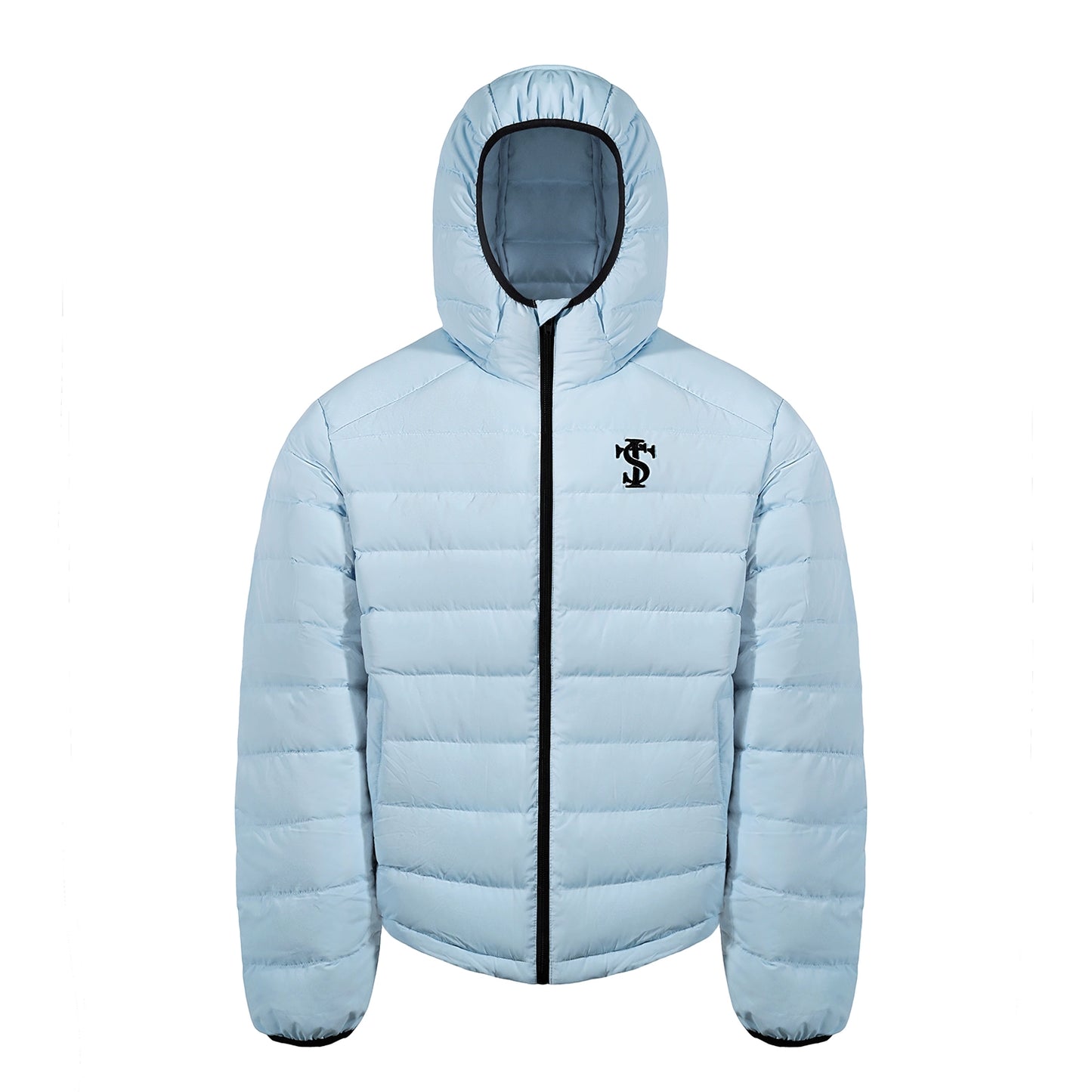 Lightweight Logo Embroidery White Duck Down Jacket WN12046