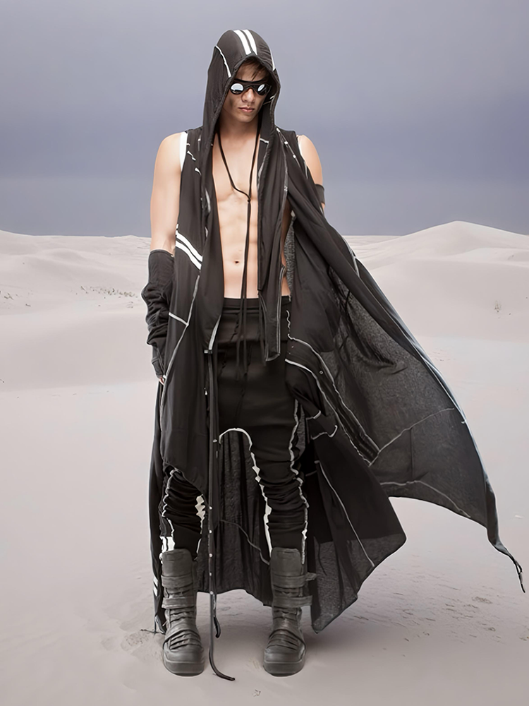 Asymmetric Colorblock Panel Slim Pants WN21979