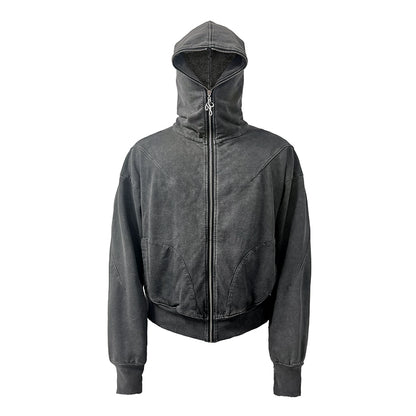 Washed Zipper Hoodie WN8505