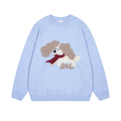 Dog Design Knit Sweater WN10975