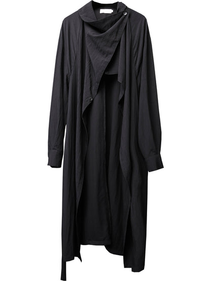 Draped Irregular Long Coat WN22562