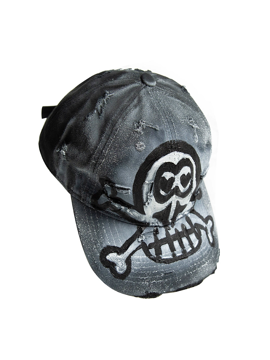 Graffiti Skull Tie-Dye Design Cap WN21136