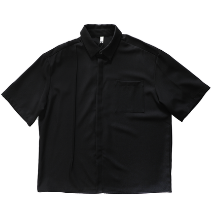 Plain Design Oversize Short Sleeve Shirt WN20148