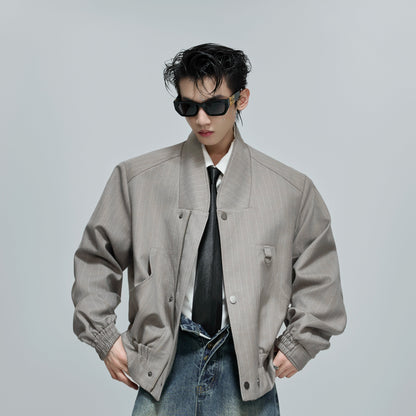 Structured Standing-Collar Jacket WN21694