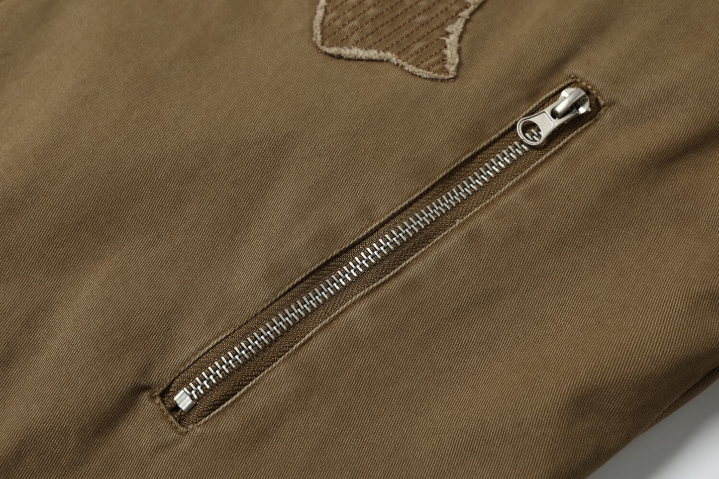 Cross Washed Workwear Zipper Jacket WN23035