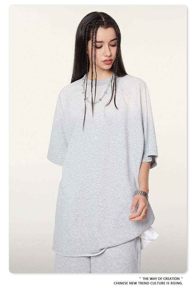 Washed Oversize Raglan-sleeve T-shirt WN6430