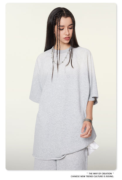 Washed Oversize Raglan-sleeve T-shirt WN6430