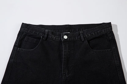 Thorn Embroidery Straight Denim Jeans WN12687