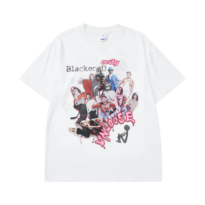 Anime Graphic Oversize Short Sleeve T-Shirt WN12474