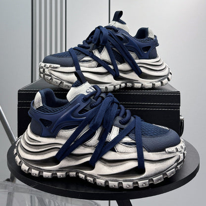 Chunky Platform Mesh Lace-Up Sneakers WN24835