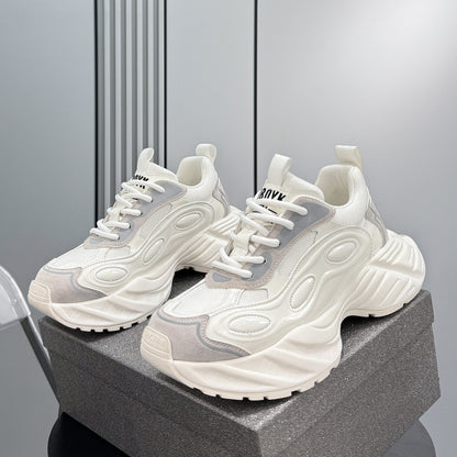 Metallic Panel Chunky Sole Sneakers WN24725