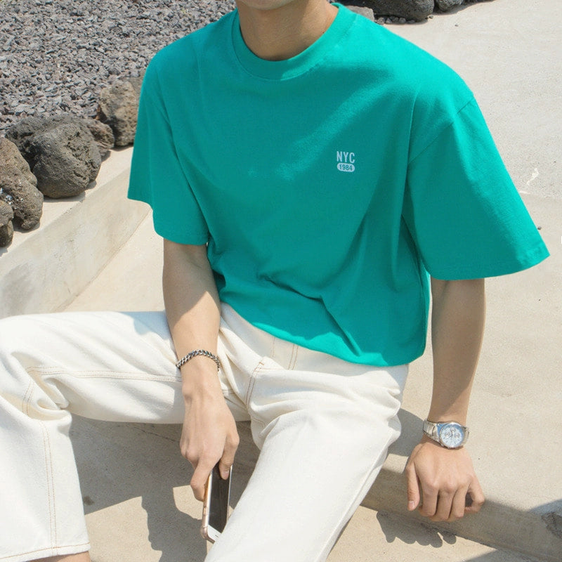 Solid Color Short Sleeve T-Shirt WN20226