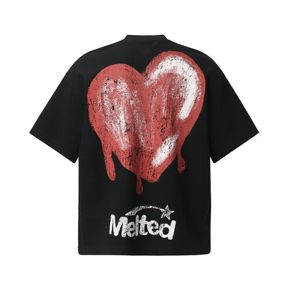 Waffle Graffiti Oversize Short Sleeve T-Shirt WN26061
