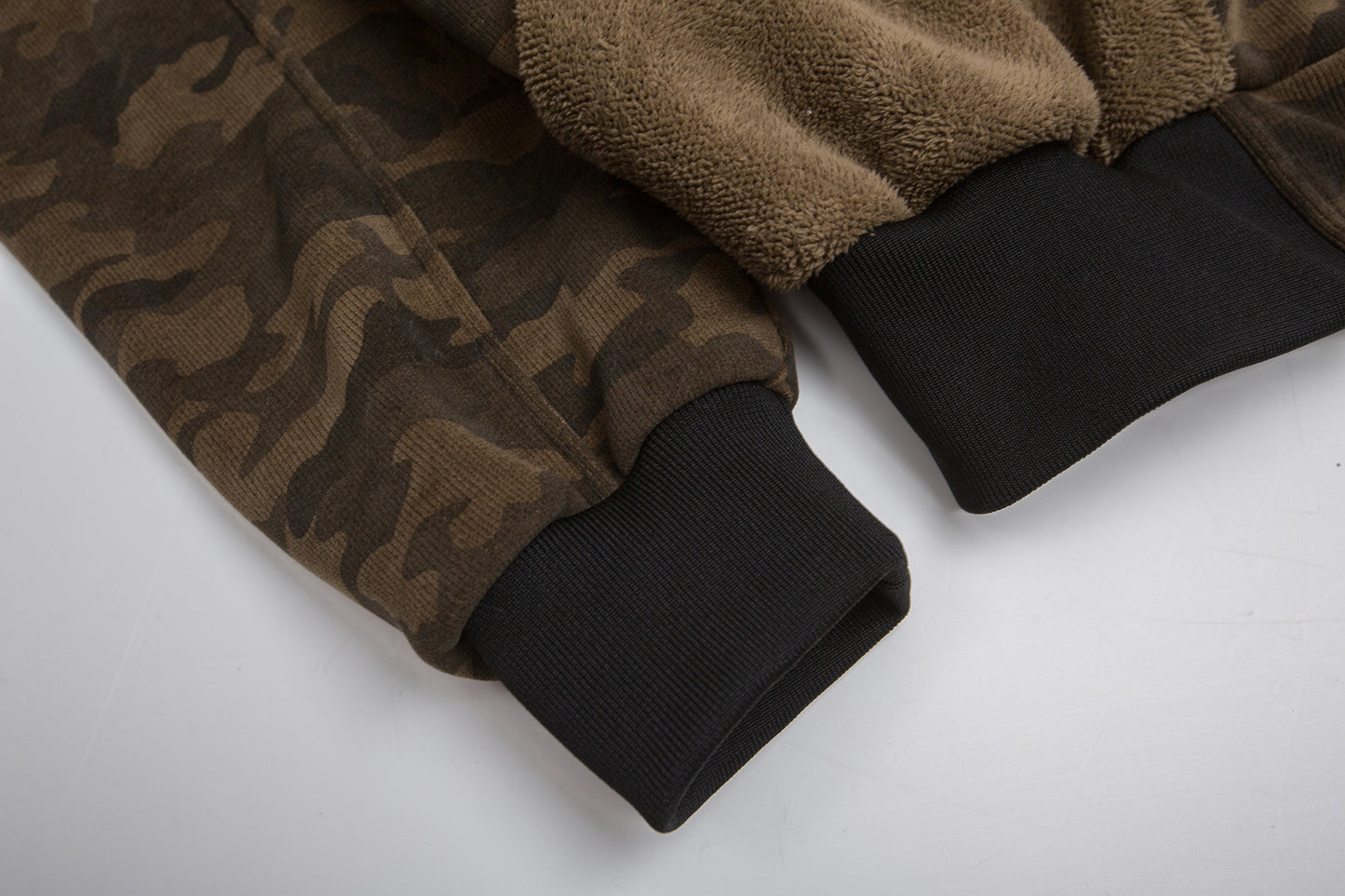 Camouflage Fur Collar Sherpa-Lining Padded Jacket WN11337