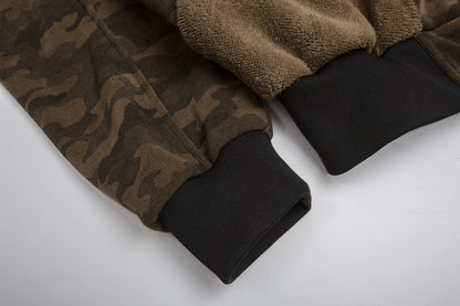 Camouflage Fur Collar Sherpa-Lining Padded Jacket WN11337