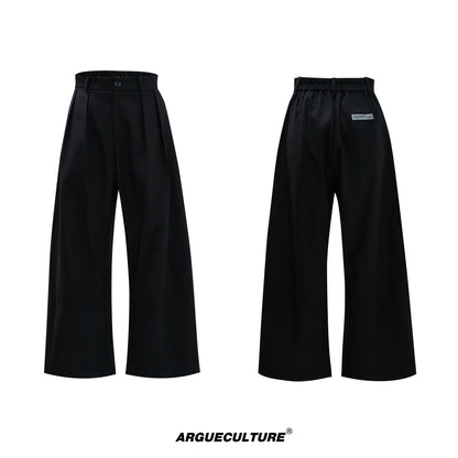 Pearl Chain Waist-Fitted Shoulder-Pad Double Layer Tailored Jacket & Trousers Setup WN21730