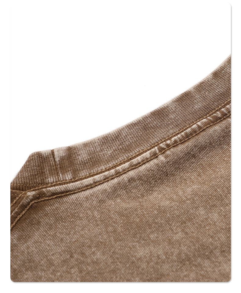 Vintage Dyed Oversize Short-sleeve T-shirt & Vintage Dyed Short Sweatpants Setup WN6631-K