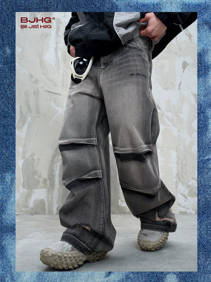 Damage Design Cargo Denim Jeans WN13173