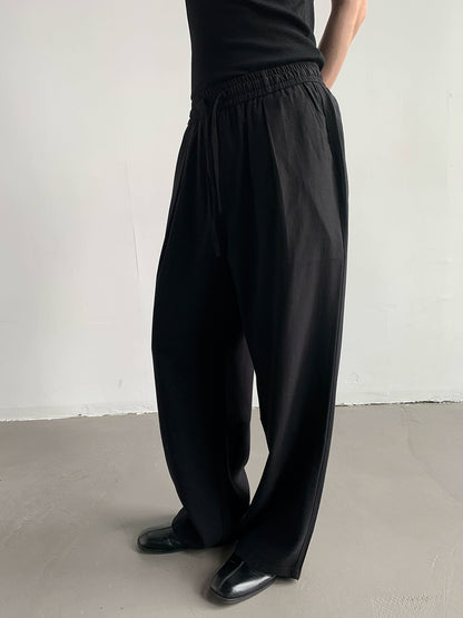 Drawstring Design Wide-Leg Pants WN9692