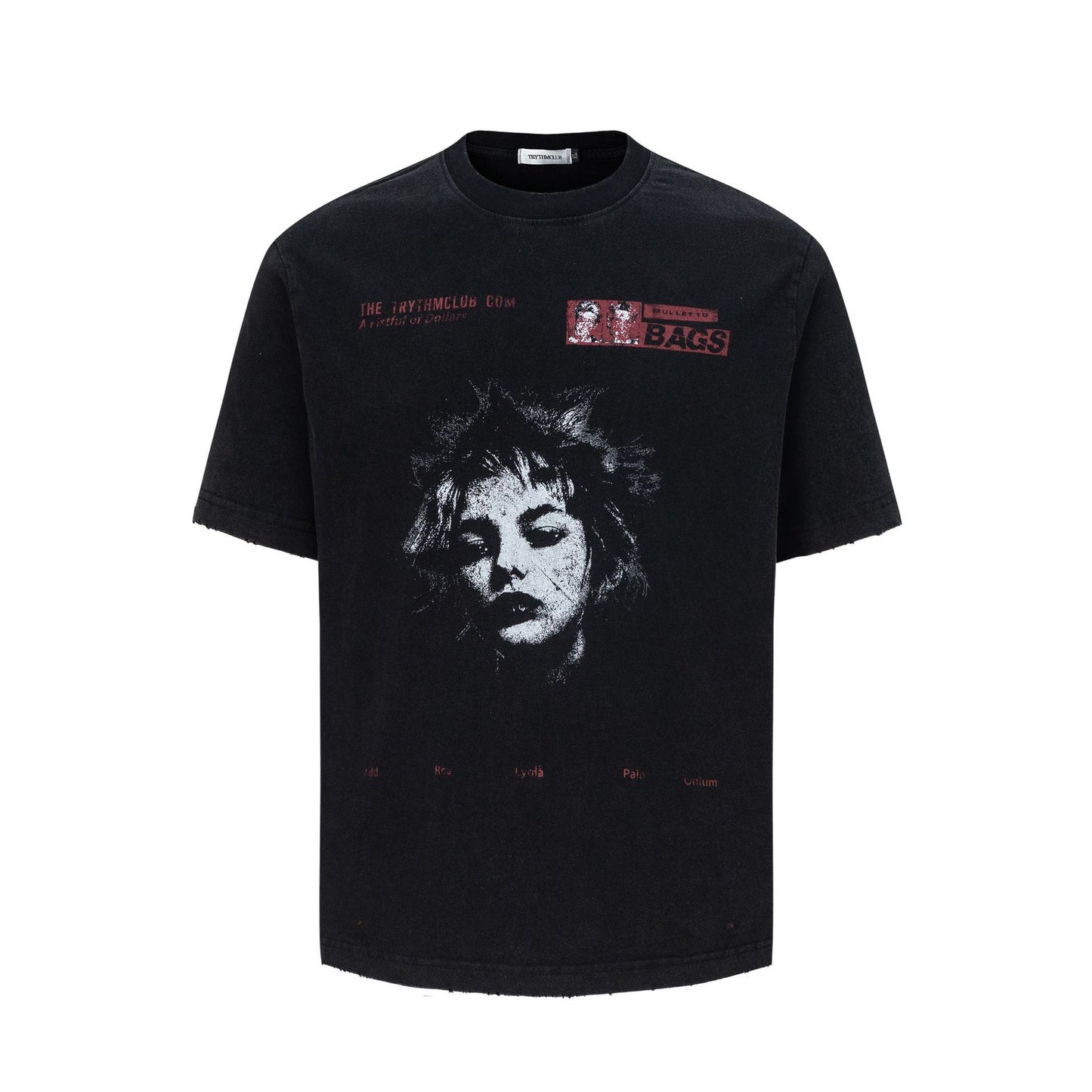 Paint Portrait Print Short Sleeve T-Shirt WN26026