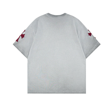 Washed Cross Logo Short Sleeve T-Shirt WN25796