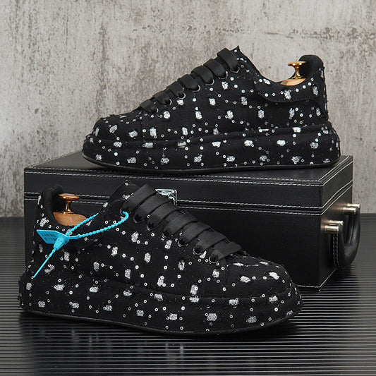 Sequin Embroidery Platform Sneakers WN24711