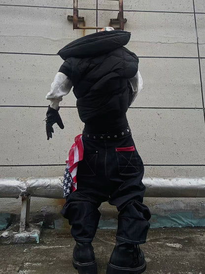 Three-Button Wide Leg Denim Jeans WN20892