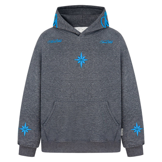 Star Embroidery Print Hoodie WN23569