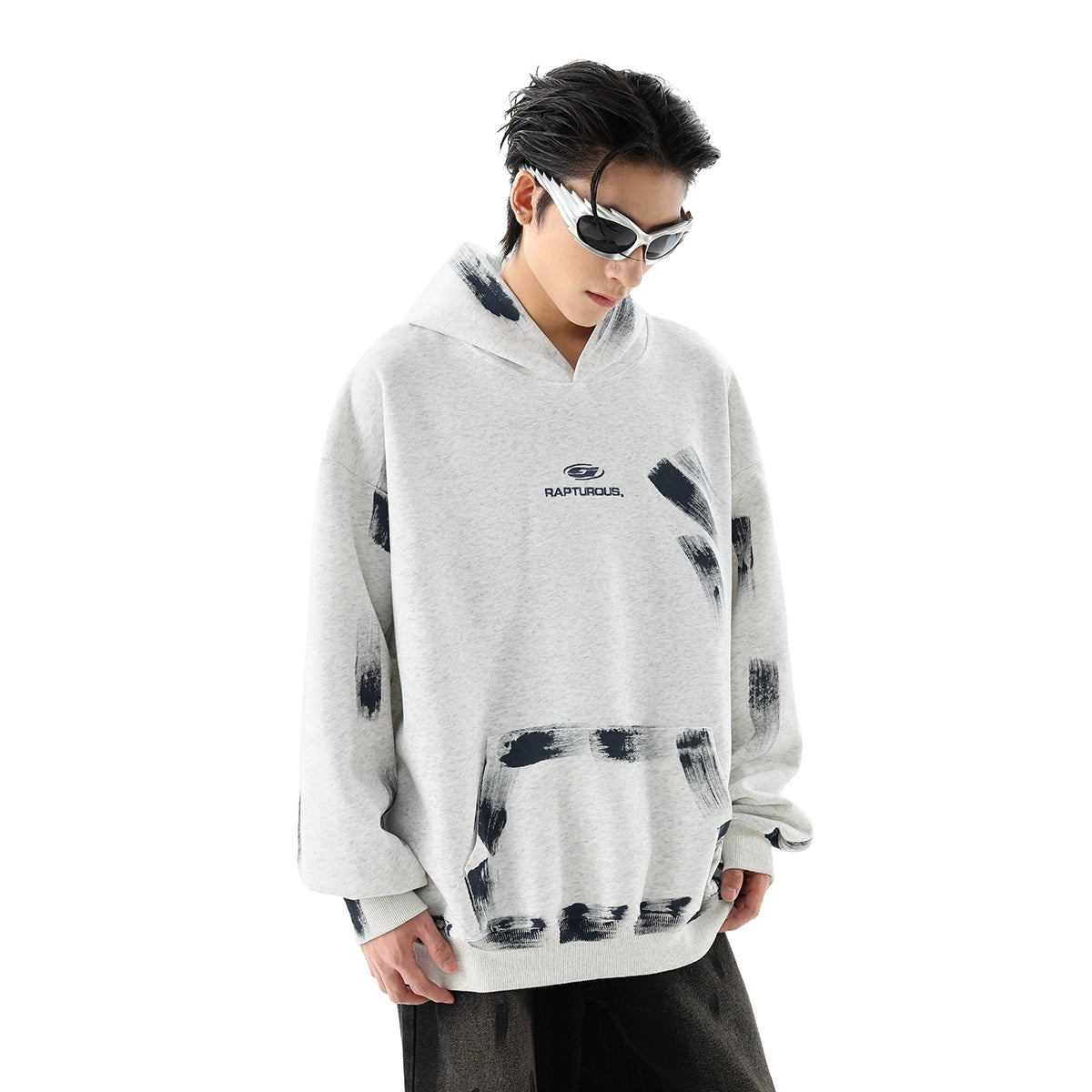 Hand-Drawn Graffiti Pullover Hoodie WN10511